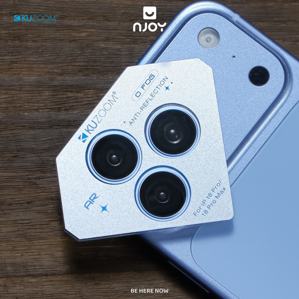 Bộ 3 Vòng Cường Lực Bảo Vệ Camera Kuzoom AR Viền Nhôm Cho iPhone 18 Pro Max 17 16 15 14 13 12