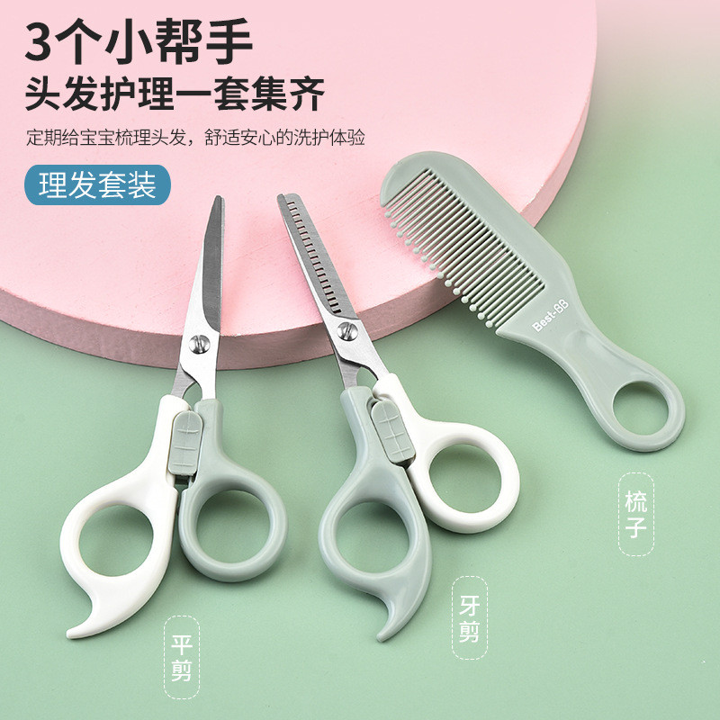 Nhà máy Sẵn Sàng Thép Không Gỉ Cắt Tóc Kéo Trẻ Em Làm Tóc Kéo Lược Kéo Trẻ Em Hairc