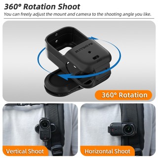 Dành cho kẹp ba lô DJI Osmo Nano, giá đỡ máy ảnh thể thao xoay được, kẹp cá sấu mini phát hành nhanh