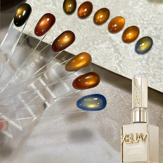 XEIJAYI Sunset Pupil Series Cat 's Eye Nail Gel Hoàng hôn Màu hổ phách Mèo Mắt Trị Liệu Keo Thu Đông Móng Tay Nghệ Thuật Làm Móng Tay Cho Tiệm Làm Móng Tay