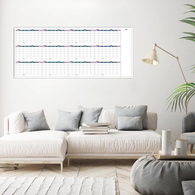 DY 2026 Lịch Treo Tường Kế Hoạch Không Ngày Cả Năm Để Xem Lịch 100x42cm