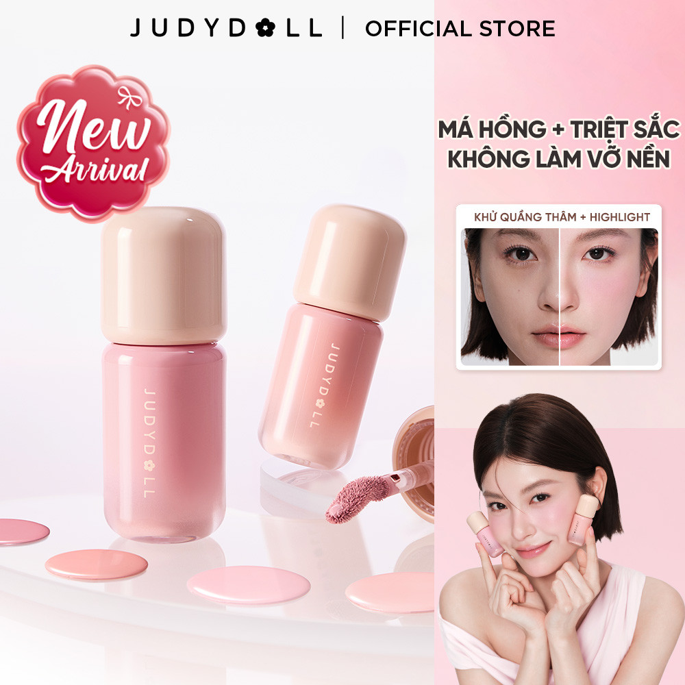 Má Hồng Kem JUDYDOLL Blush Lotion Bóng nhẹ Bắt sáng Triệt sắc Che quầng thâm 5g