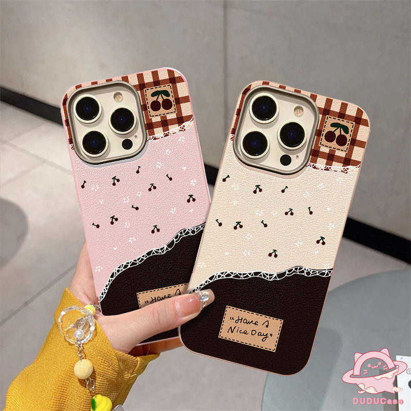Ốp Lưng Samsung A56 A12 A03 A05s A15 A04 A16 A36 A06 A50 A11 A03s A31 A26 A54 A53 A50s A13 A33 A02s A32 A55 A52 A22 A21s A05 A30 A14 A51 A20s Sáng Tạo Anh Đào Kiểm Tra Nhãn Mềm