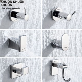 【 KOHLER 】Giá treo quần áo bằng thép không gỉ 304 cho phòng tắm cổ điển, móc đơn gắn tường có hóa đơn