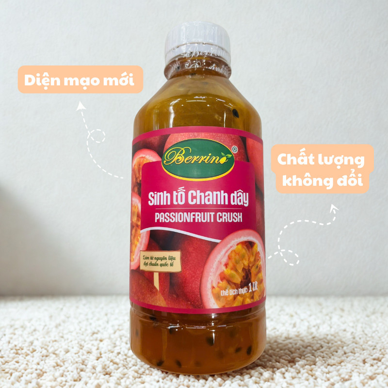 Sinh Tố Trái Cây Berrino 1L Đủ Hương Vị, Nguyên Liệu Pha Chế Trà Trái Cây, Bánh Ngọt Thơm Ngon