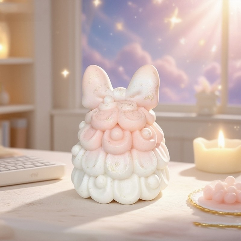 SHI Bowknot Cây Giáng Sinh Khuôn Silicon Làm Bánh Cho Xà Phòng Sôcôla