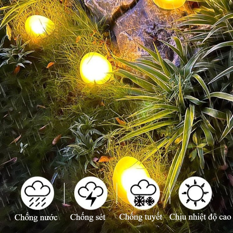 Đèn năng lượng mặt trời, Đèn năng lượng mặt trời LED tự động bật / tắt, chống nước, bền bỉ, Trang Trí Sân Vườn