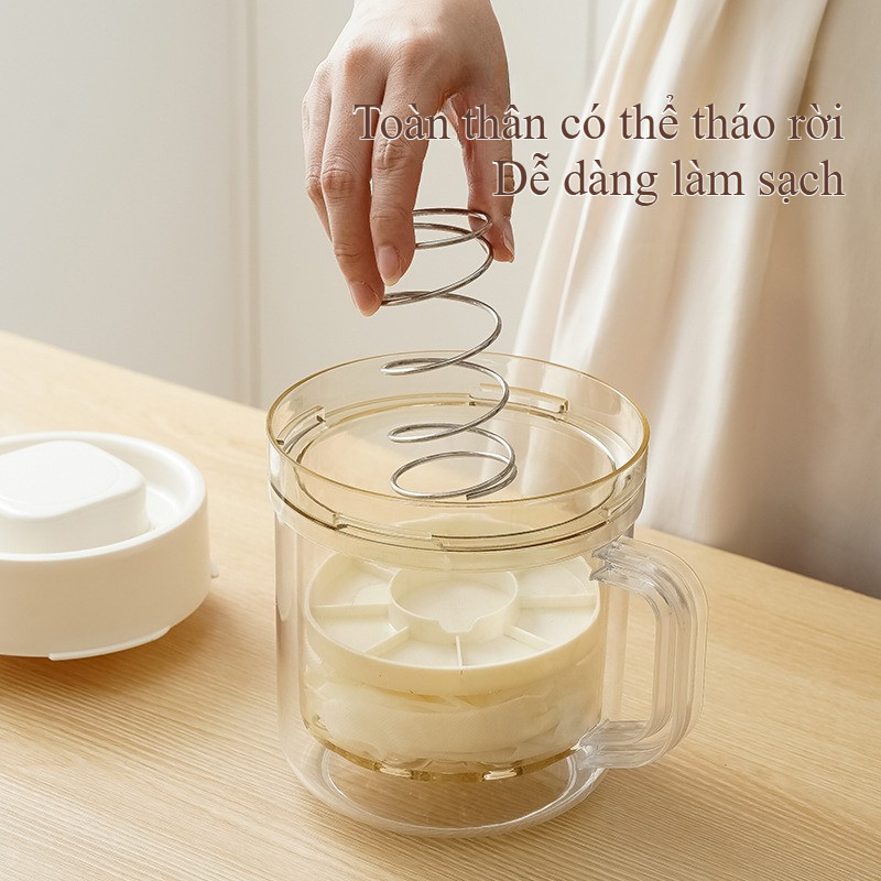 Bộ lọc sữa chua hy lạp, tích hợp chế độ lọc mịn trong 10 phút, dung tích lớn, tháo rời dễ vệ sinh, tặng kèm túi lọc