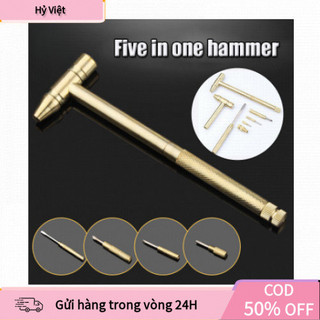 【Hỷ】Búa Mini Đa Năng 6 Trong 1 Kèm Tua Vít Cầm Tay Nhỏ Gọn Dễ Mang Theo Sửa Điện, Cơ Khí