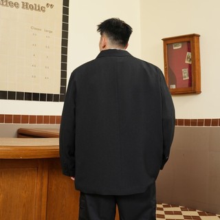 Áo khoác nam plus size 140kg, cổ điển phù hợp văn phòng