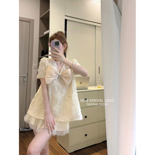 [Sẵn] Set Bộ Ren Cộc Tay Phối Chân Váy Dáng Ngắn Xoè, Bộ Đồ Áo Ren Mix Chân Váy Xoè Lưới Tiểu Thư Asasino
