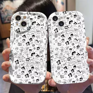 Ốp Lưng Cho Redmi Note 14 13 12 11 10 8 13T 14T 15T Pro A5 A3 A2 A1 14C 13C 12C 11A 10C 9A 9C Poco C75 C65 C61 C55 C31 Kem gợn Sóng Cong Edge Motif Thiết Kế Sáng Tạo NYKB130