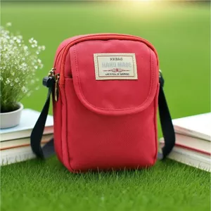 Phong Cách Mới Nylon Đeo Ngang Túi Điện Thoại Di Động Màn Hình Lớn Đa Năng Đơn Giản Thời Trang Túi Đeo Vai Nữ Hợp Thời Trang Phù Hợp Với