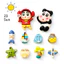 Set Charm Shin Summer Beach Adventure – Shin Cậu Bé Bút Chì Du Lịch Biển Mùa Hè Phong Cách Kawaii Resin Trang Trí Dép Ca