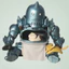 HK1 Fullmetal Alchemist Alphonse Elric Nhân Vật Hành Động Anime Đất Sét Búp Bê Với Mèo Phụ Kiện Trang Trí Bàn Làm Việc KH1