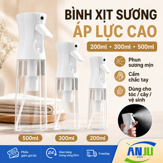 Bình xịt phun sương siêu mịn áp suất cao 200ml 300ml 500ml, nhấn xịt liên tục tiện dụng