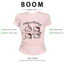 BOOM Áo Baby Tee Nữ Cotton Ôm Body-Áo Thun Ngắn Tay Y2K In Hình PhongCách Mùa Hè, Cổ Tròn Hàng Đầucách hàn quốc phong726