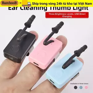 Đèn ngón tay cái chọn tai BAMBOOB, Đèn chọn tai nổi bật có thể sạc lại, Đèn pin góc chiếu sáng có thể điều chỉnh bền bỉ Đèn pin Led Earpick Đồ dùng