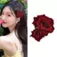 Kudosation Hoa Hồng Kẹp Tóc Nữ Bên Biển Đảng Hairgrip Cô Dâu Kẹp Tóc Mũ Màu Trơn Mũ Đẹp
