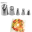 GCDHome 5 Cánh Hoa Thép Không Gỉ Đóng Băng Ống Vòi Phun Kem Đầu Bánh Kem Bánh Ngọt Dụng Cụ HOT