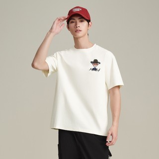 [GIẢM 50%] Áo thun nam tay ngắn HLA x ZOLA thêu hoạt hình form rộng, mát lạnh & co giãn