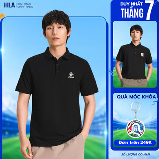[BÁN CHẠY] Áo POLO nam tay ngắn HLA x ZOLA thêu ảnh, chất mát lạnh, mềm mại & thoáng khí