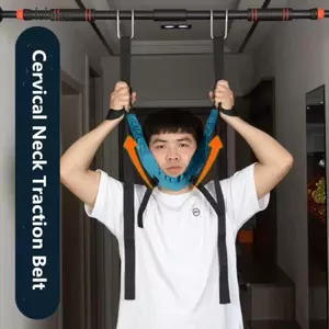 DELMER Treo Cổ Kéo Dài, Khả Năng Chịu Lực Mạnh Không Lắp Đặt Dây Kéo Cổ Tử Cung, Máy Mát Xa Cổ Mềm Thoáng Khí Có Thể Điều Chỉnh Đa Năng Trẻ Em