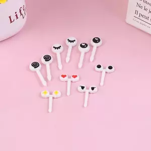 10 Cái / bộ Mini Hoạt Hình Dễ Thương Mắt Kawaii Bữa Trưa Hộp Bento Thực Phẩm Trái Cây Pis Nĩa Toppers Trang Trí [Vn]