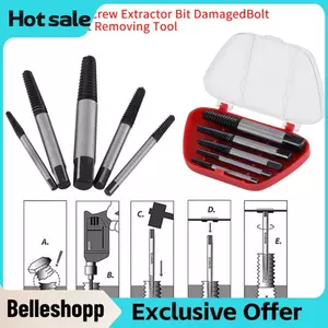 Belleshopp Dụng Cụ Tháo Vít Bị Gãy 5 Cái Chắc Chắn Bền Đẹp Đa Năng Thực Tế Bu Lông Lấy Ra Dụng Cụ