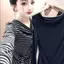 Áo thun dài tay cổ tròn mùa thu 2026 dành cho nữ phong cách phương Tây Giảm tuổi Slim-Fit Slim-Fit Slimmer Look Everyday Casual All-Match Base Top