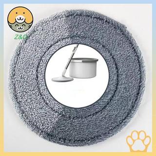 [Z & O] Đầu lau nhà tròn 25cm Vải xoay để lau sàn Tấm lót thay thế nhà Phụ kiện đa năng Khăn xoay 360.