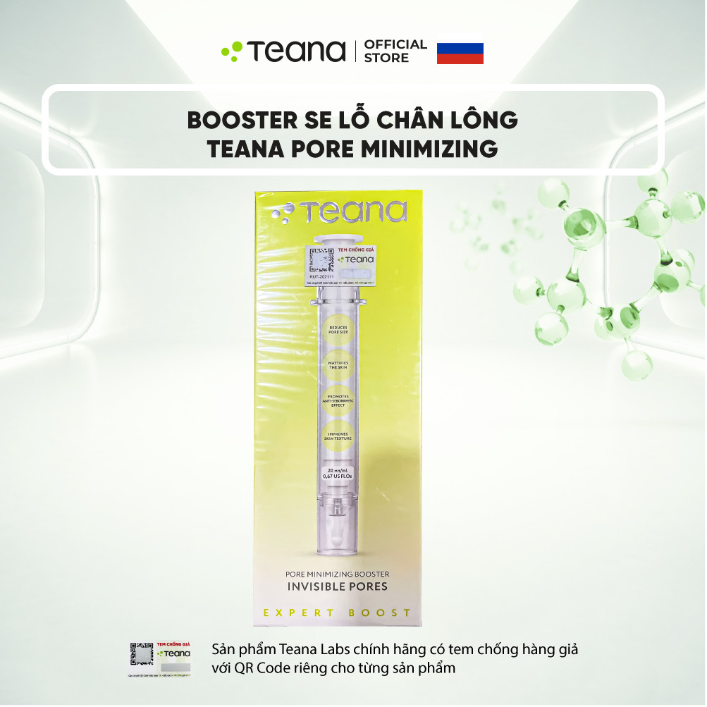 Booster Teana Pore Minimizing Booster Invisible Pores tinh chất tăng cường giúp se nhỏ lỗ chân lông 20ml