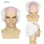 DELMER Ông Già Đầu Hói Tóc Giả, Anime Thẳng Xoăn Cạo Monk Cosplay Tóc Giả, Tiệc Lạ Mắt Tổng Hợp Ăn Mặc Tự Nhiên Halloween Tóc Giả Trang Phục Đảng