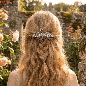 THEGIRL8B Viking Dragon Kẹp Tóc, Kẹp Tóc Rồng Bay Thanh Lịch Vintage, Phụ Kiện Tóc Độc Đáo Thời Trang Cá Tính Retro Kẹp Mùa Xuân Ngày Của Mẹ