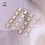 10 Cái 10 * 15MM Đầu nối Bikini đính đá Bule Dây chuyền hợp kim Đồ bơi Trang trí Kim cương giả Bule Phụ kiện trang sức DIY [Mina]