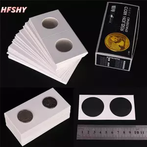 HFSHY 50 Cái Hộp Đựng Đồng Xu 2x2 Màu Trắng Mới Có Hộp Bảo Quản VN