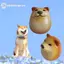 GE Creative Shiba Inu Thực Tế Hình Trứng PVC Trang Trí Bàn Làm Việc Trang Trí Chó & Trứng Liên Minh Trang Trí Cho Văn Phòng Tại Nhà Quà Tặng Giáng Sinh Vui Vẻ VN
