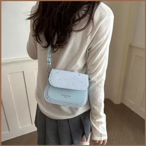 SQ11 2026 phiên bản Hàn Quốc mới đeo vai túi xách thích hợp màu sắc tương phản dễ thương dành cho nữ