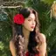 KUZHEN Retro Hoa Hồng Đỏ Hoa Tóc Cho Nữ Nhân Tạo Kẹp Tóc Bên Kẹp Barrette Mũ Đội Đầu Cho Cô Dâu Cưới Phụ Kiện Tóc HOT
