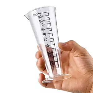 Cốc đo Acrylic cao cấp thực phẩm 100ml có cân - Không chứa BPA, Hoàn hảo để sử dụng nhà bếp và nhà hàng