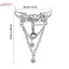 HFSHY Cánh Trái Tim Bụng Nhẫn Kẻ Sọc Sáng Bóng Zircon Không Kích Ứng Rốn Xuyên Trang Sức Cho Kỳ Nghỉ Mùa Hè Mặc VN