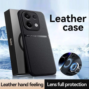 Ốp Da Sang Trọng Chống Sốc Coque Cho XIAOMI REDMI 13C 14C 15C Note 11 12 13 14 15 Pro Plus Vỏ Từ Tính Ốp lưng