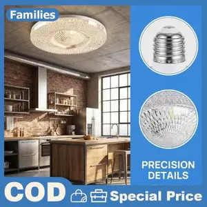 E27 Bóng đèn LED UFO Đèn trần Bảo vệ mắt Tiết kiệm cho phòng ngủ Đèn phòng khách