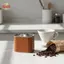 Bình đựng hạt cà phê kín có thể nhìn thấy Nắp kín khí trong suốt Hộp đựng an toàn thực phẩm để cắm trại tại nhà, cắm trại, văn phòng, lưu trữ cà phê [VN]