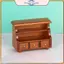 POWER 1 Bộ 1 / 12 Nhà Búp Bê Bằng Gỗ Retro Tủ Trưng Bày Với Mô Hình Sofa Nội Thất Mini Thực Tế Cho Cảnh Phòng Khách.