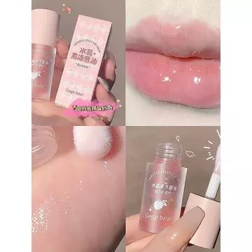 Gege bear Crystal Jelly Lip Oil Hàng hóa trong nước Fade Lip Lines Lotion Face Value Lip Essence