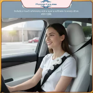 POWER Phim Hoạt Hình Dễ Thương Mèo Dây An Toàn Xe Ô Tô Nhẹ Mềm Mại Sang Trọng Bảo Vệ Vai Dễ Dàng Lắp Đặt Cho Ô Tô.