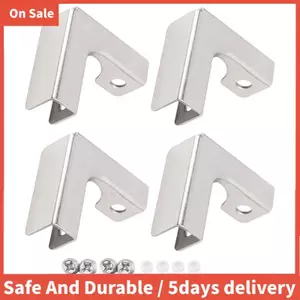 4 L Loại Kính Cố Định Kẹp 2 Chiều Đầu Nối Kính Cho 6-10Mm Đồ Nội Thất Phần Cứng Phụ Kiện Kính