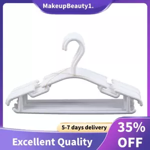 TRẮNG - Gói 10 Cái Móc Treo Chống Trơn Trượt Cho Quần Áo Trẻ Em Móc Treo PP Cho Bé Hoặc Trẻ Em 27 x 15 cm
