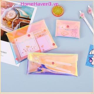 Ví bỏ túi HOMEHAVEN, Túi đựng mỹ phẩm PVC đa chức năng, Hộp đựng thẻ tín dụng chống nước trong suốt di động nam và nữ